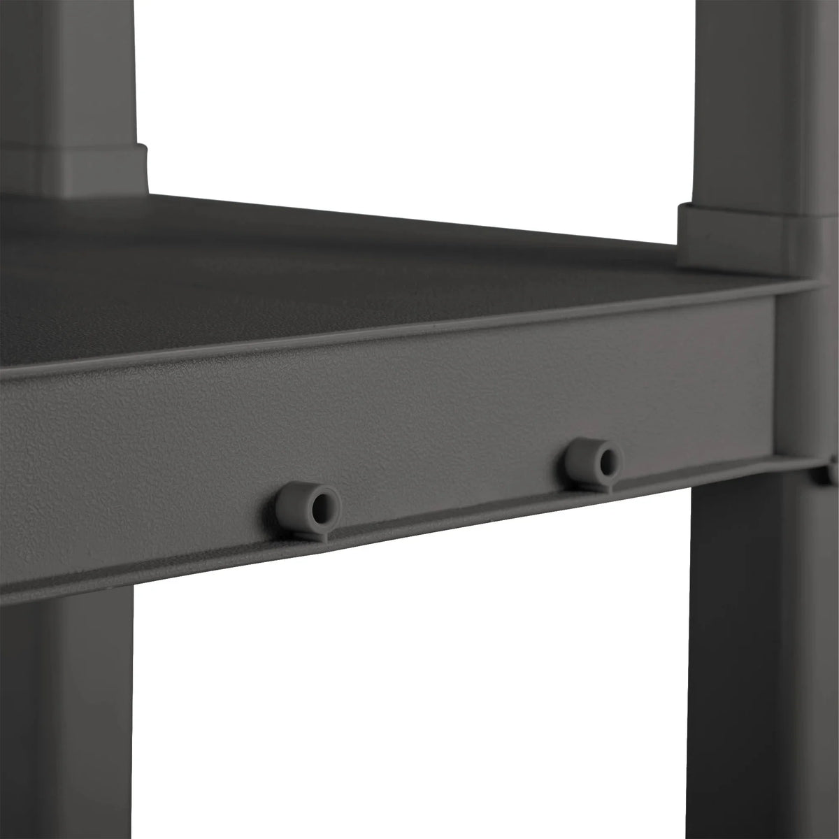 Sterilite Plastic Indoor Outdoor 4-Shelf Shelving Unit, Flat Gray, 3 Pack