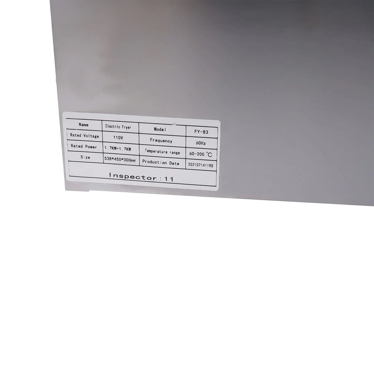 Commercial Electric Deep Fryer, 5000W, 12L Single Tank, Stainless Steel Fry Basket