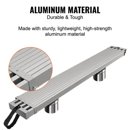 VEVOR Telescoping Aluminum Work Plank, 8-13 ft, 500 lbs, 12.5 in Width - WBS-018
