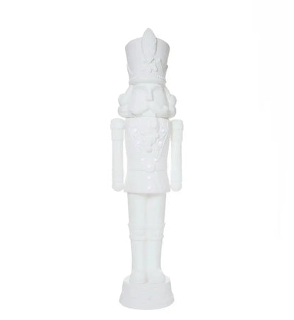 Holiday Time Lighted Musical Nutcracker Statue 75 inch / 6 Foot White - 2025