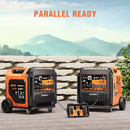 AIVOLT Dual Fuel Portable Inverter Generator, 11250 Watts
