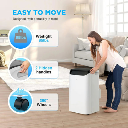 HUMHOLD Portable Air Conditioner, 14000 BTU, White - HDPAC-10-A1