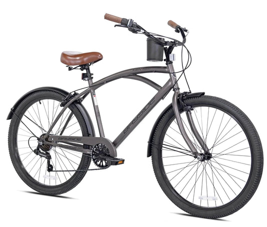 Kent Men's Bayside Cruiser Bike 26 in Satin Cocoa